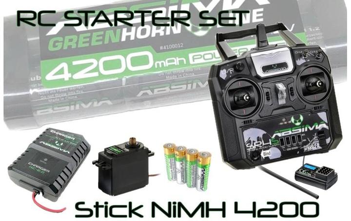 Image du produit Absima RC Starter-Set Stick NiMH 4200