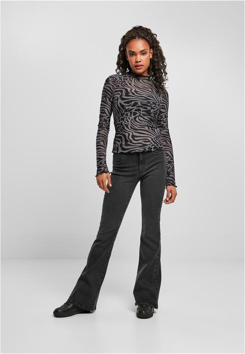 Image du produit Urban Classics Ladies AOP Mesh Turtleneck Manches longues (3XL)