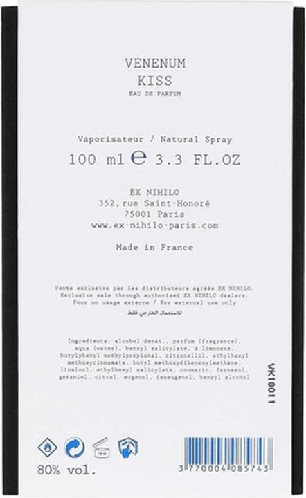 Actual product image Ex Nihilo Paris Nihilo Venenum Kiss Eau De Parfum 100 ml (Eau de parfum, 100 ml)
