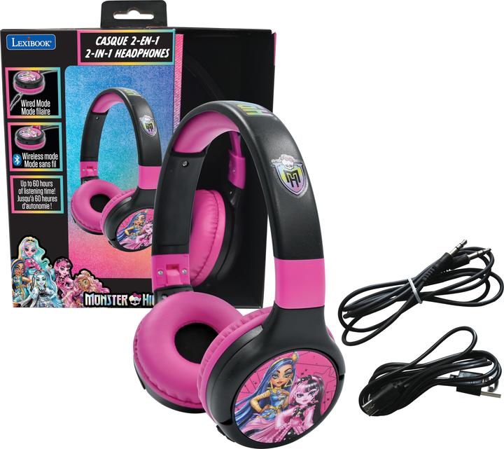 Actual product image Monster High Bluetooth & Whireless Headphone - chi