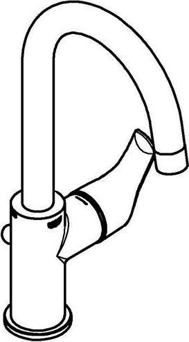 Actual product image Grohe Eurosmart single-lever basin mixer L-Size