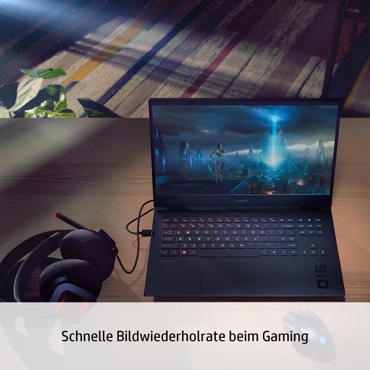 Produktbild HP Omen (16.10", 512 GB, 16 GB, DE, Intel Core i7-11800H)
