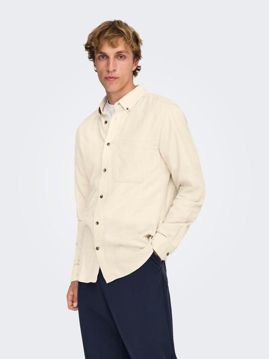 Immagine prodotto Only & Sons Camicia a maniche lunghe a tinta unita (XL)