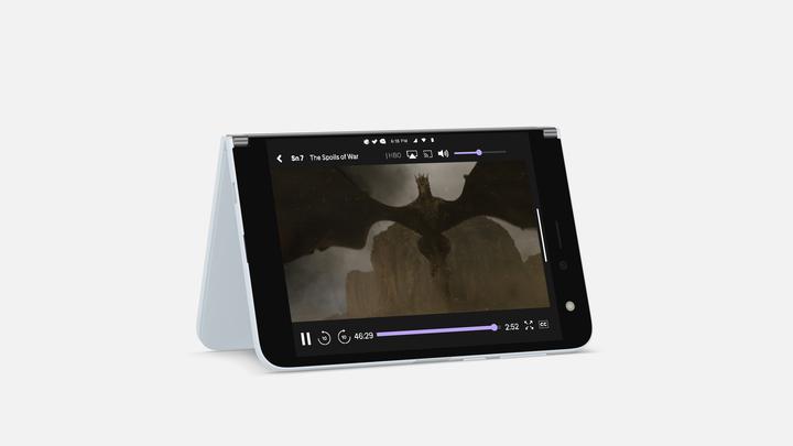 Produktbild Microsoft Surface Duo Qualcomm Snapdragon 855 5.6inch 6GB 128GB LTE Android 10 Projekt MSD (P) (128 GB, Glacier, 5.60", Dual SIM)