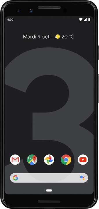 Produktbild Google Pixel 3 (64 GB, Just Black, 5.50", Single SIM, 12.20 Mpx, 4G)