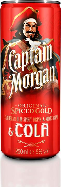 Captain Morgan Spiced Gold & Cola (1 x 25 cl)