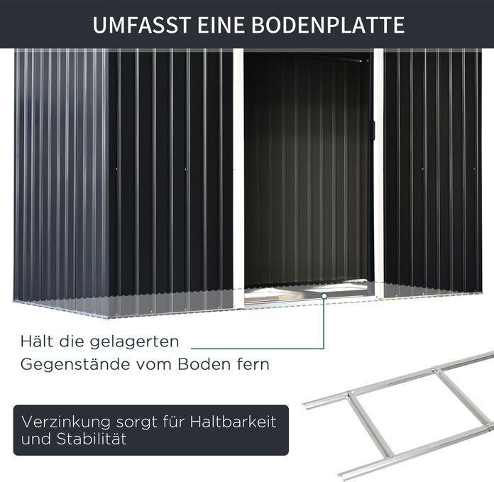 Immagine prodotto Swisshandel24 Casetta da giardino, casetta da giardino, casetta per attrezzi con porta scorrevole, finestra di