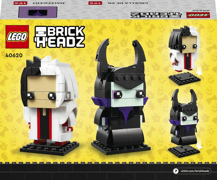 Immagine prodotto LEGO Crudelia e Malefica (40620, LEGO Brickheadz)