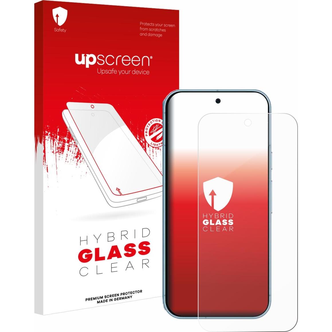 upscreen Schutzglas Schutzfolie Glas Folie Displayschutz klar (1 Stück, Google Pixel 9), Smartphone Schutzfolie, Transpa...