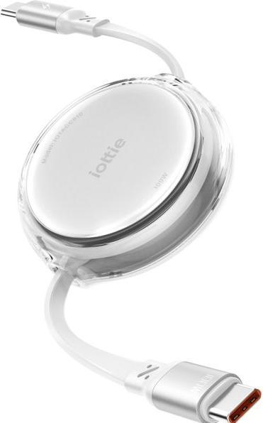 Produktbild iOttie Ausziehbar USB-C Zu USB-C Kabel 100W Weiss 2-Pack (1 m, 100 W)
