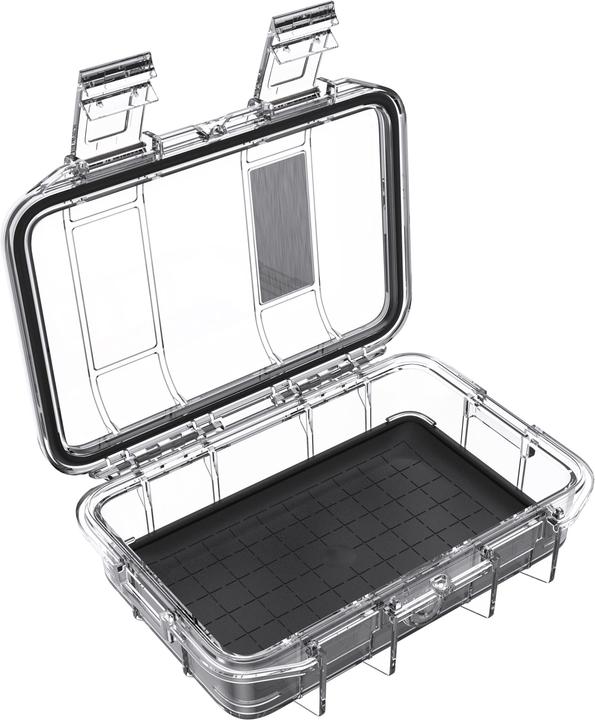 Actual product image Peli MicroCase M40, transparent with black lining NF (Photo case)