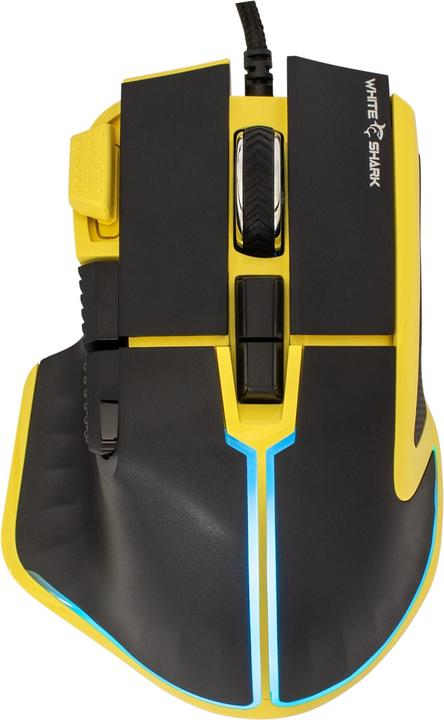Actual product image White Shark GM-9006 MARROK Yellow RGB / 12,000 dpi (Cable)