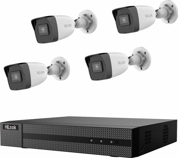 Actual product image HiLook IK-4248BH-MH/P IK-4248BH-MH/P LAN IP Surveillance Camera Set 4-Channel with 4 (3840 x 2160 pixels)