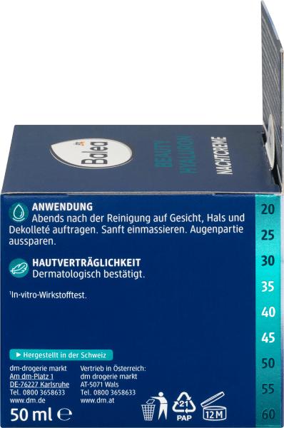 Actual product image dm Balea Beauty Hyaluron Night Cream (50 ml, Night cream)
