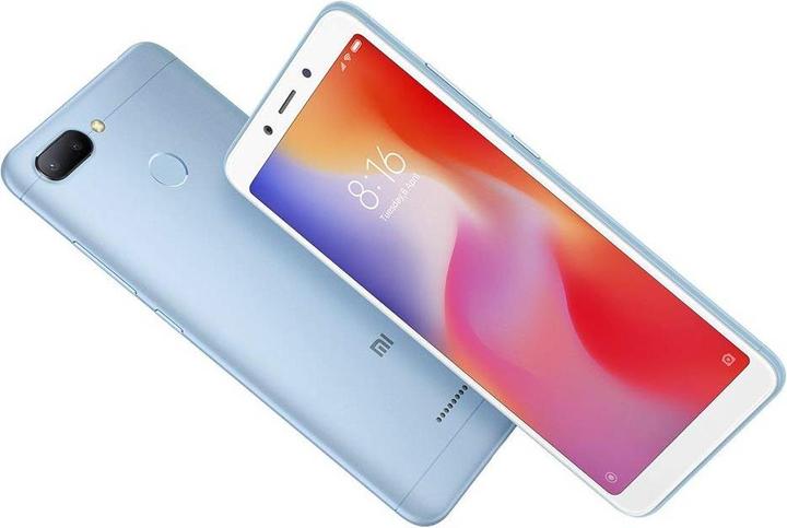 Actual product image Xiaomi Redmi 6 (32 GB, Blue, 5.45", Hybrid Dual SIM, 4G)