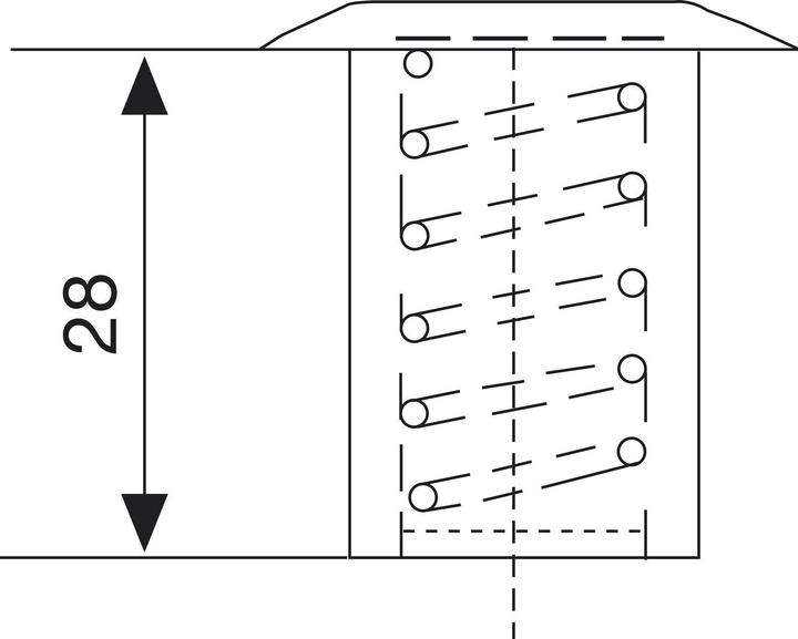 Actual product image Ibfm Base socket with ball lock for round rods up to ø 10 mm, polished brass