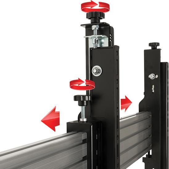 Actual product image b-tech BT8390-VESA400MAF - Flat Panel Display Mounting Arm - Black - 70 kg - Rail - 177 (70")