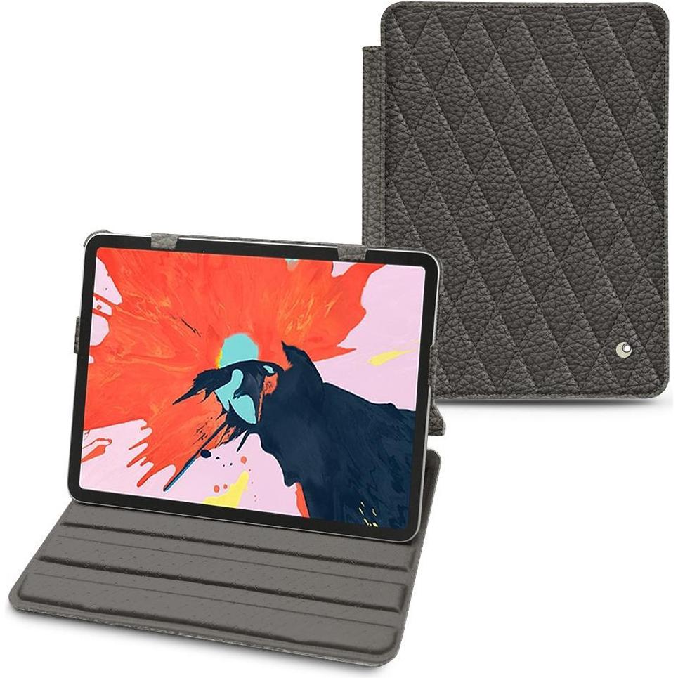 Noreve Lederschutzhülle horizontal (iPad Air 2022 (5. Gen), iPad Air 2020 (4. Gen)), Tablet Hülle, Grau