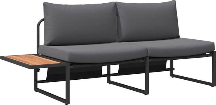 Image du produit vidaXL Canapé de jardin 2 places avec coussins taupe