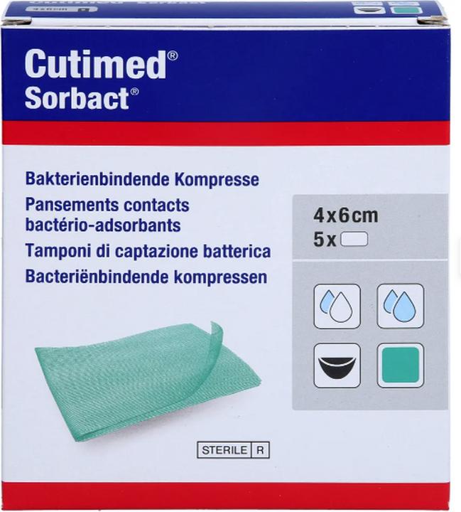 Produktbild BSN Cutimed Sorbact Contact 4x6cm 5 Stk