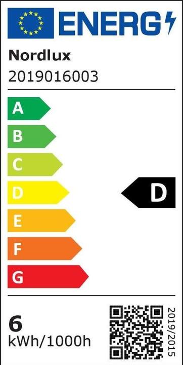 Energie-Label Nordlux Ava, Deckenleuchte, Schwarz (600 lm)