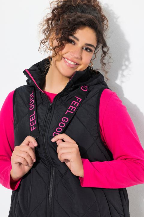 Actual product image Ulla Popken Quilted Statement Tie Vest (46, 48)