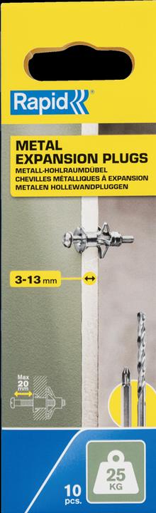 Produktbild Rapid Metall-Hohlraumdübel (10 Stk.)