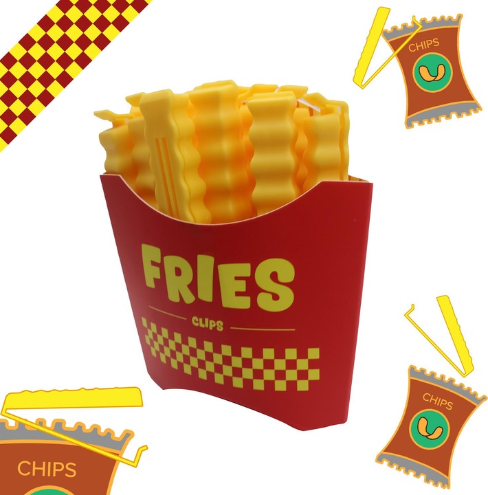 Produktbild Mad Monkey Verschlussclips "Fritten"