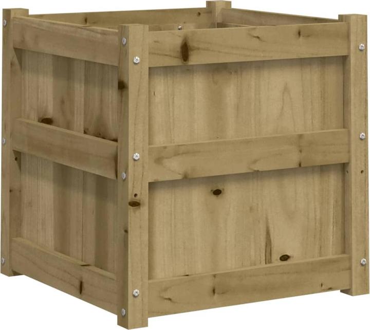 Image du produit vidaXL Bac à plantes 50x50x50 cm pin massif,Matériau