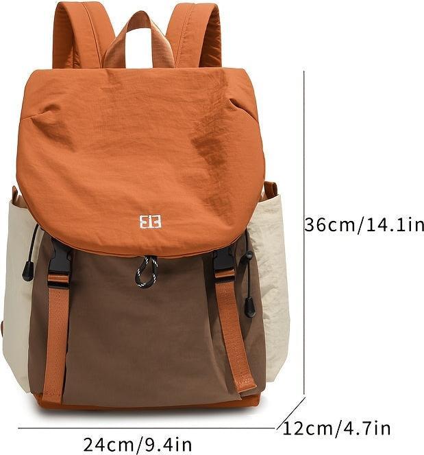 Only-Bags.Store Nylon Freizeitrucksack - Leichte, einfarbige Reise-, Einkaufs- und Schultasche mit verstellbaren