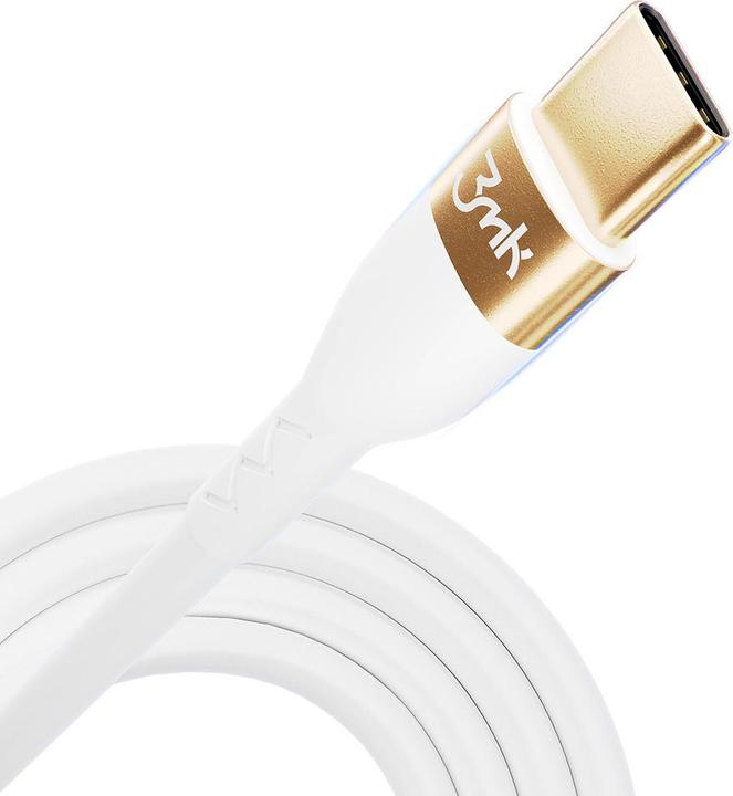 Actual product image 3MK HyperSilicone Cable USB-C/USB-C cable 2m 100W Biały/White (2 m, USB 3.0, 100 W)