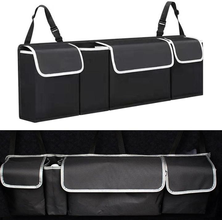 Produktbild König Design Kofferraum Rücksitz Organizer Tasche Rückenlehnentasche Rückenlehnenschutz Set