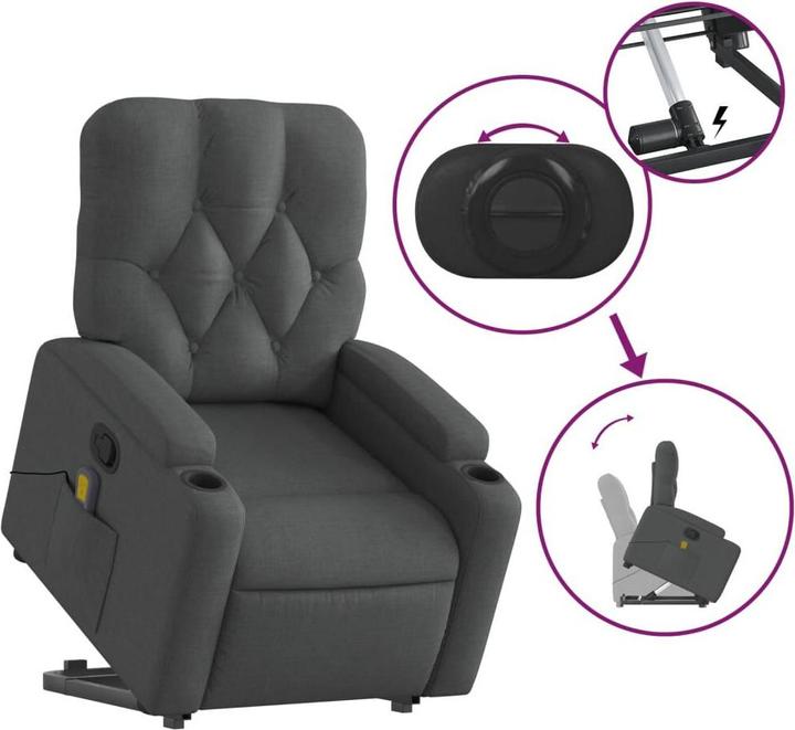 Image du produit vidaXL Massagesessel mit Aufstehhilfe