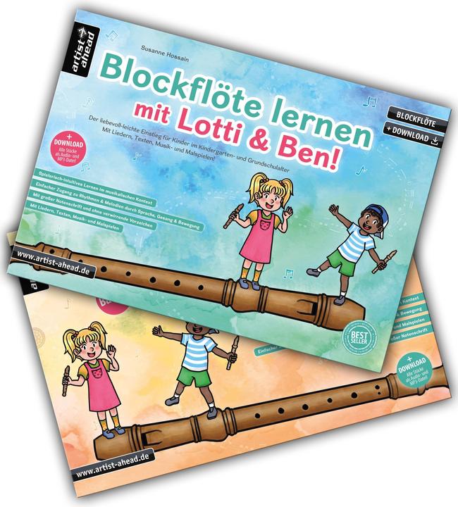 Produktbild Blockflöte lernen mit Lotti & Ben - Band 1 + 2 im Set! (Deutsch, Susanne Hossain, 2023)