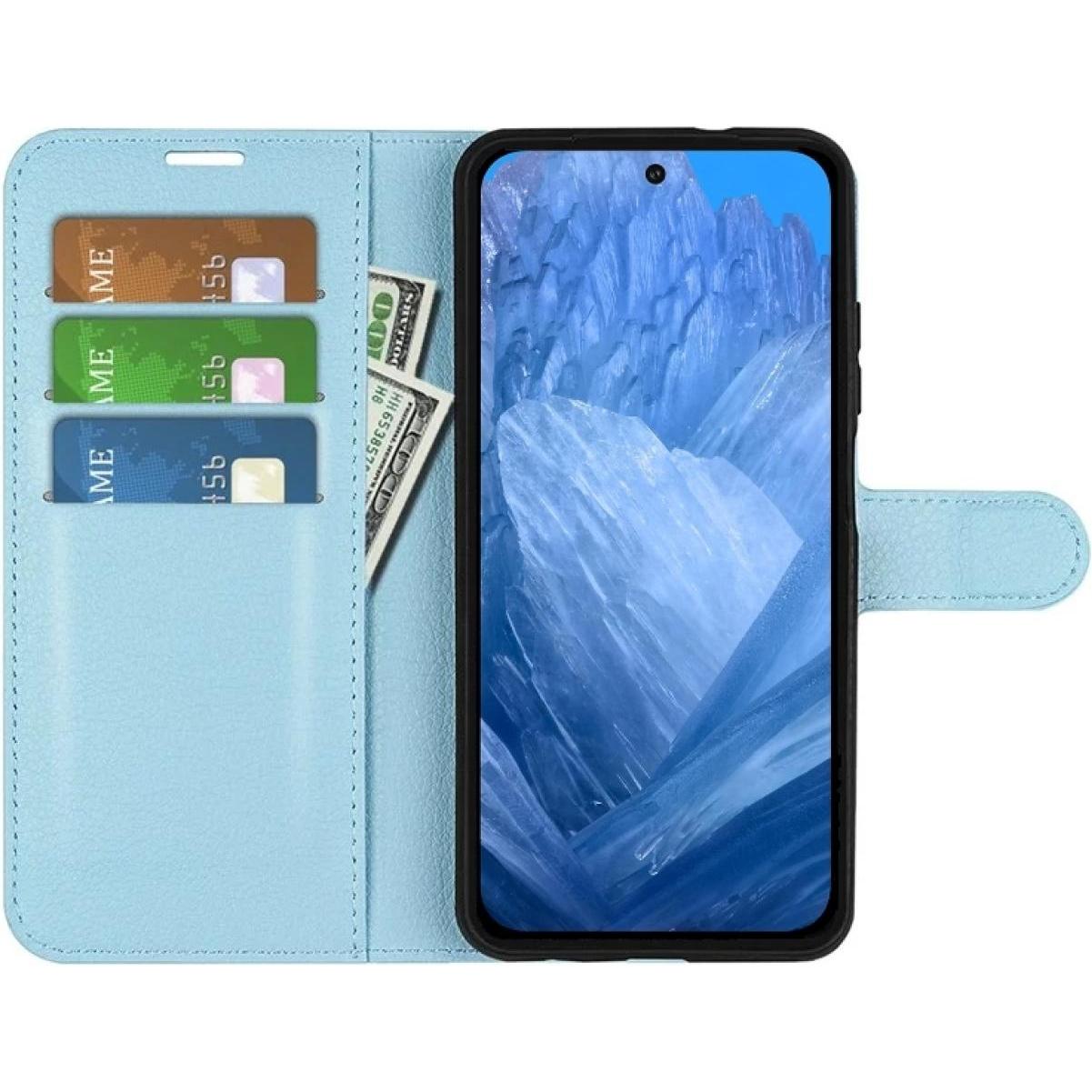 Thumbnail - Screenguard Google Pixel 8a Leather Guard Lederhülle (Google Pixel 8a), Smartphone Hülle, Blau