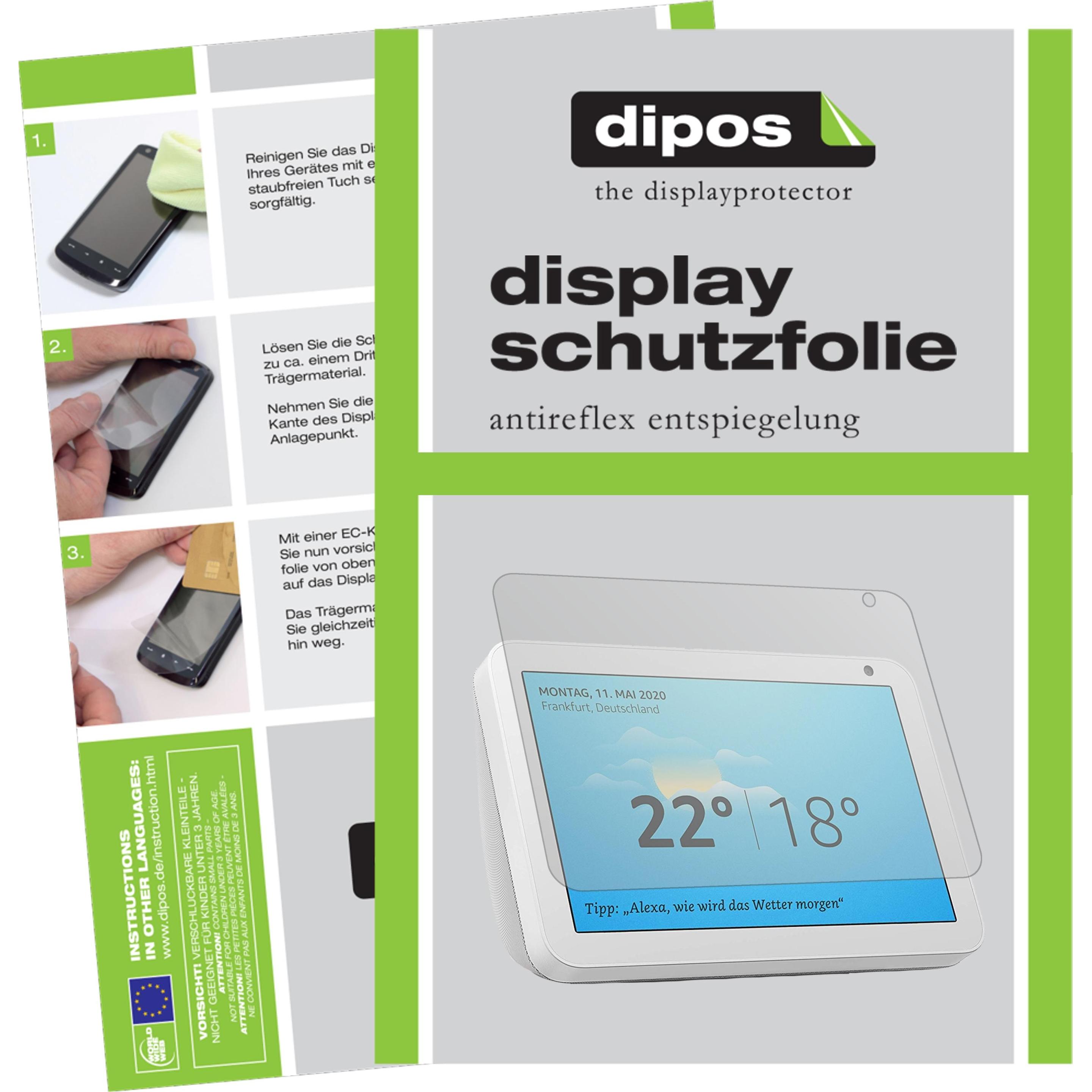 Dipos Displayschutzfolie Antireflex (1 Stück, Echo Show 8), Tablet Schutzfolie