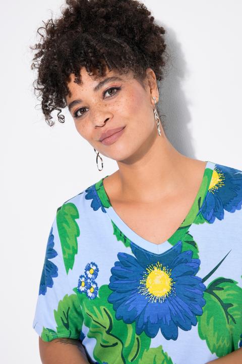 Actual product image Miamoda T-Shirt, A-Linie, Blumenmuster (52)