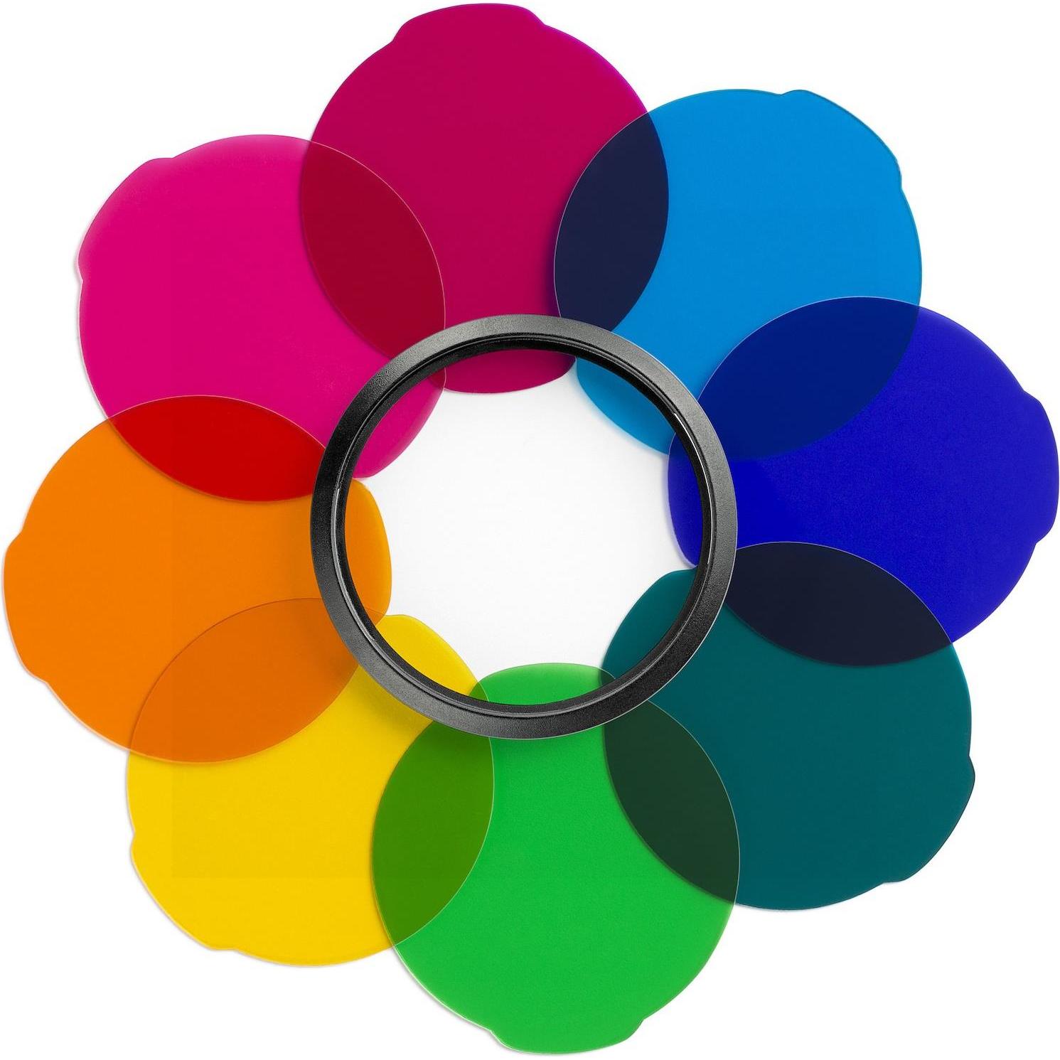 Manfrotto Lumimuse Multicolor Filterset (Blitz Farbfilter), Blitzgerät Zubehör, Mehrfarbig