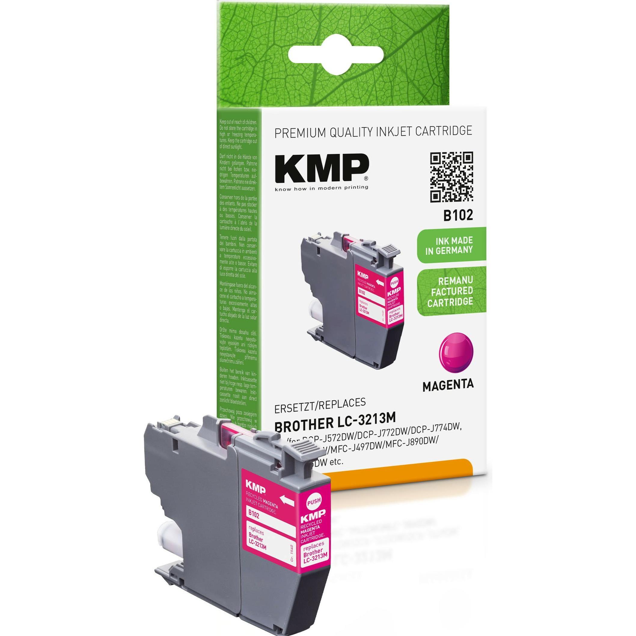 KMP, Druckerpatrone, Tinte ersetzt LC3213M (M)