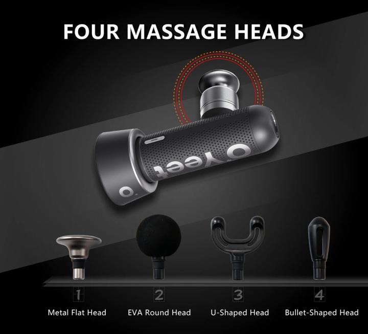 Actual product image Naipo O'Yeet Mini-Massagepistole MG-T1 grau