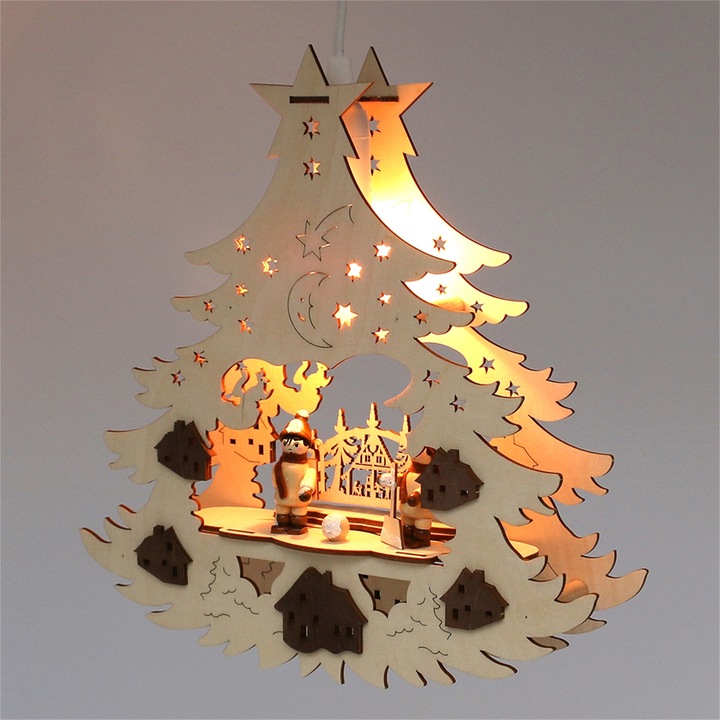 Produktbild SIGRO Holz Fensterbild, beleuchtet