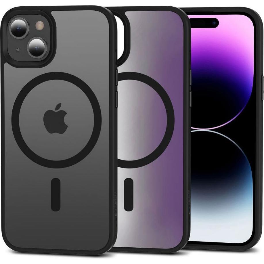 Tech-Protect MagMat MagSafe case for iPhone 15 - matte black (Apple iPhone 15), Smartphone Hülle, Schwarz