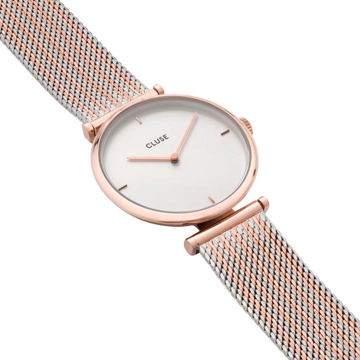 Actual product image Cluse Triomphe Mesh Rosé (Analogue wristwatch, 33 mm)
