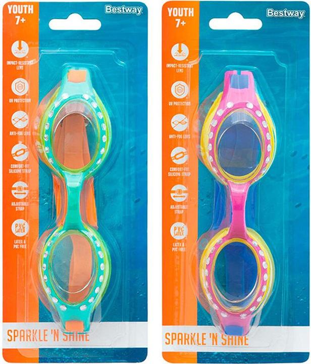 Actual product image Bestway Decorative swimming goggles 21101 mix price for 1 piece