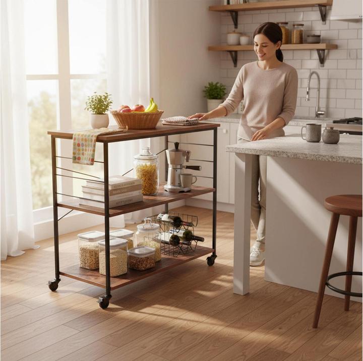 Produktbild Relaxdays Küchenrollwagen