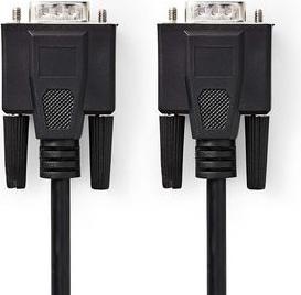 Immagine prodotto Nedis Cavo VGA Spina VGA Spina VGA Nichelata Risoluzione massima: 1280x768 20,0 m ABS rotondo Schw (20 m, VGA)