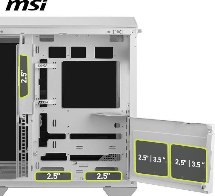 Produktbild MSI MAG PANO 100L PZ WHITE (ATX, Mini-ITX)