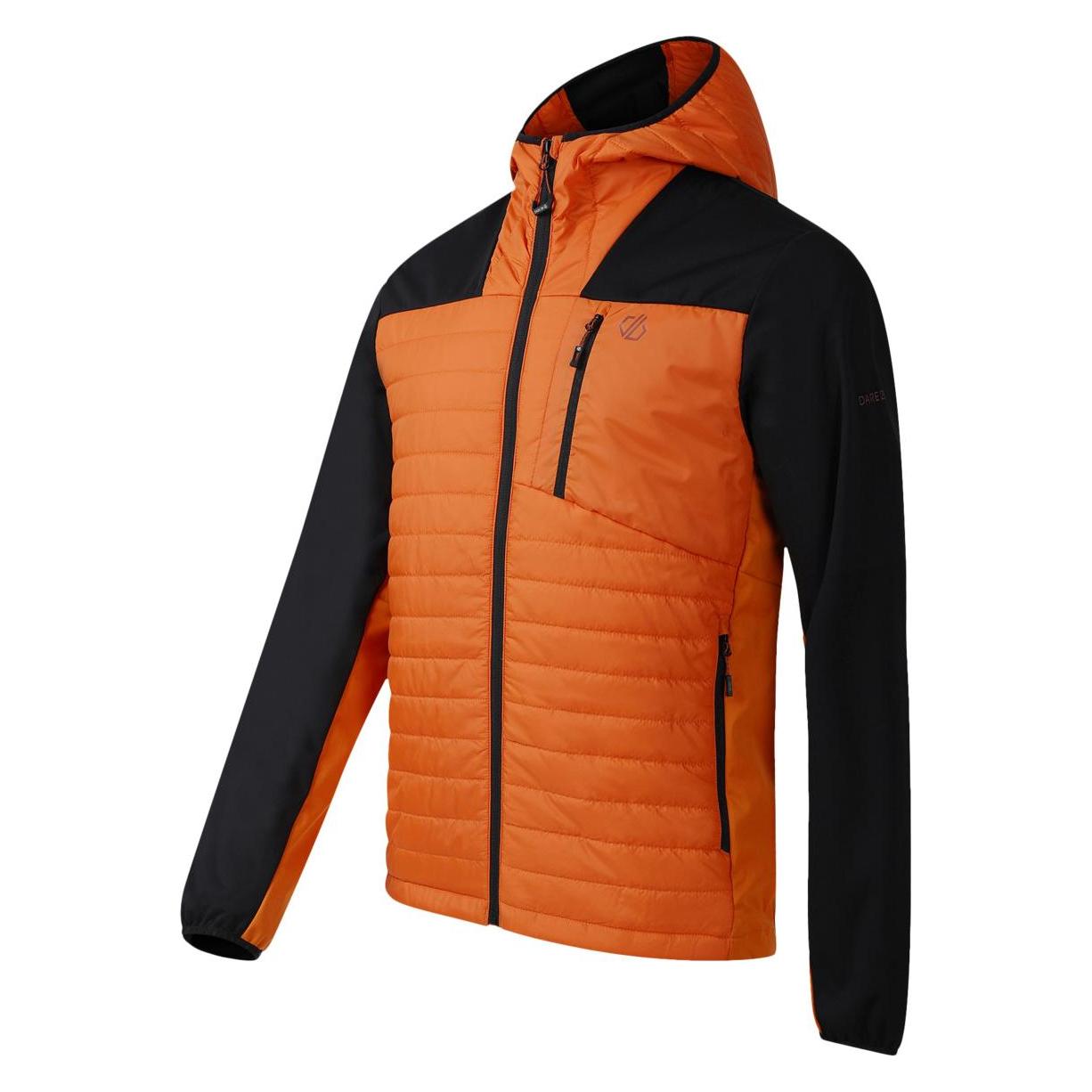 Dare2b, Herren, Outdoorjacken, Mountaineer Softshell (L), Orange, Schwarz, L