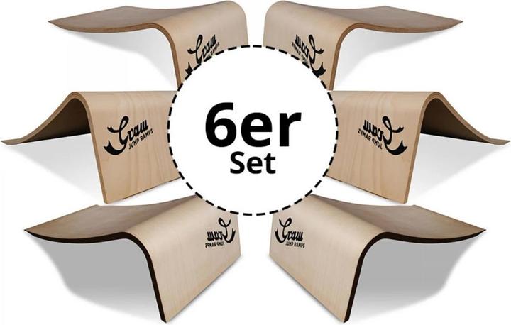 Productafbeelding Graw Jump Ramps Springplank J-serie Set van 6