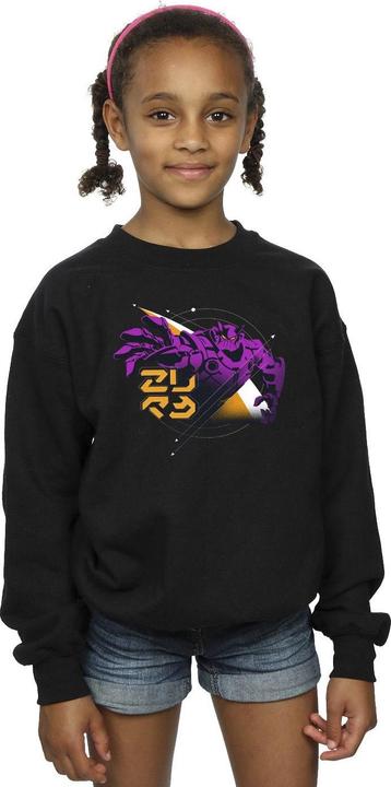 Actual product image Disney Girls Lightyear Zurg Space Circle Sweatshirt (116)